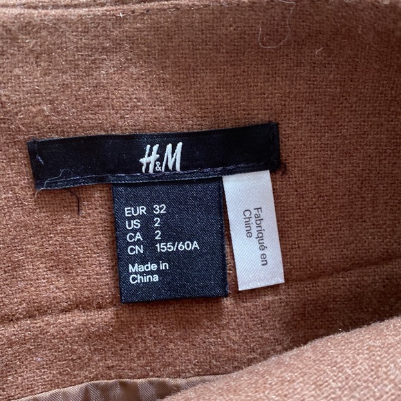 H&M BROWN SKIRT | Women’s Size 2 - Picture 3 of 4